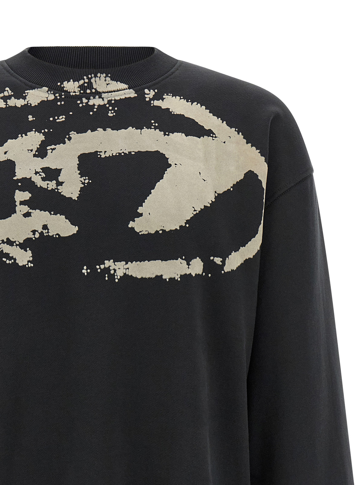 Diesel Schwarzer Baumwoll-Sweatshirt