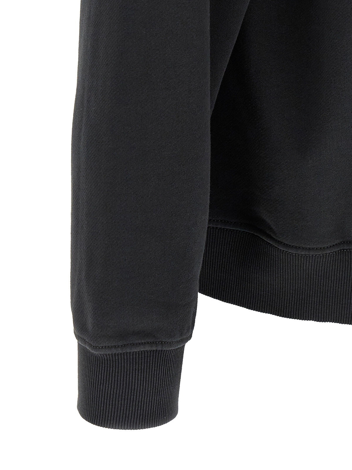 Diesel Schwarzer Baumwoll-Sweatshirt
