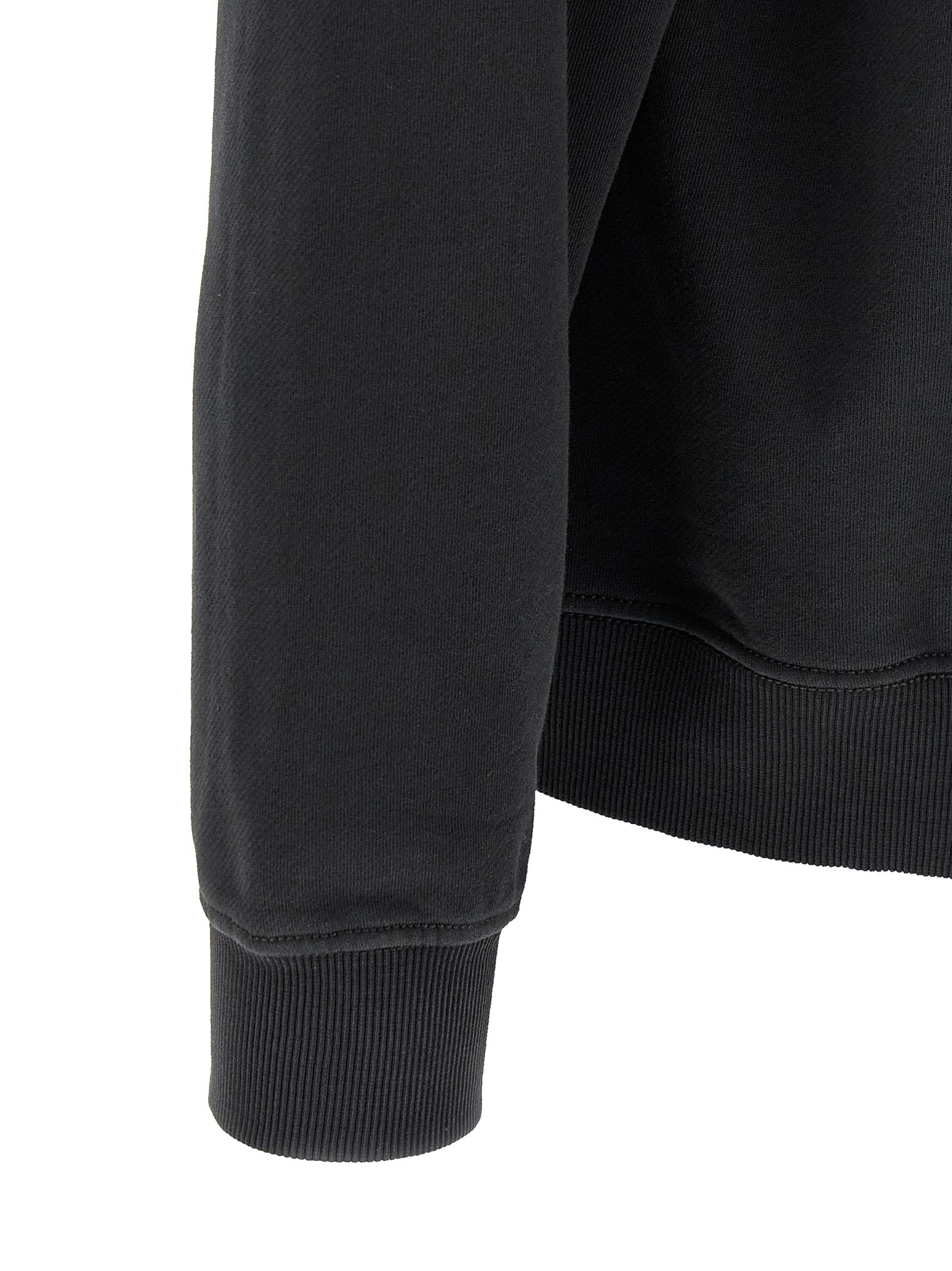 Diesel Schwarzer Baumwoll-Sweatshirt