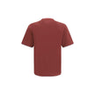 Brunello Cucinelli Bordeaux Baumwoll-T-Shirt