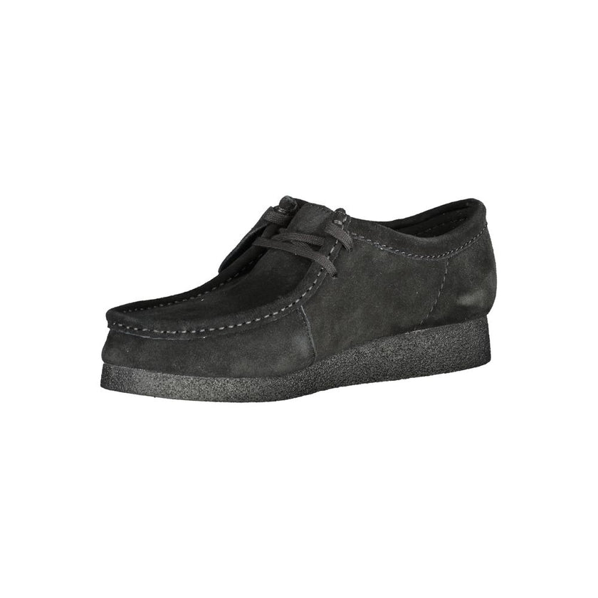 Clarks Schwarzer Leder Herren Sneaker