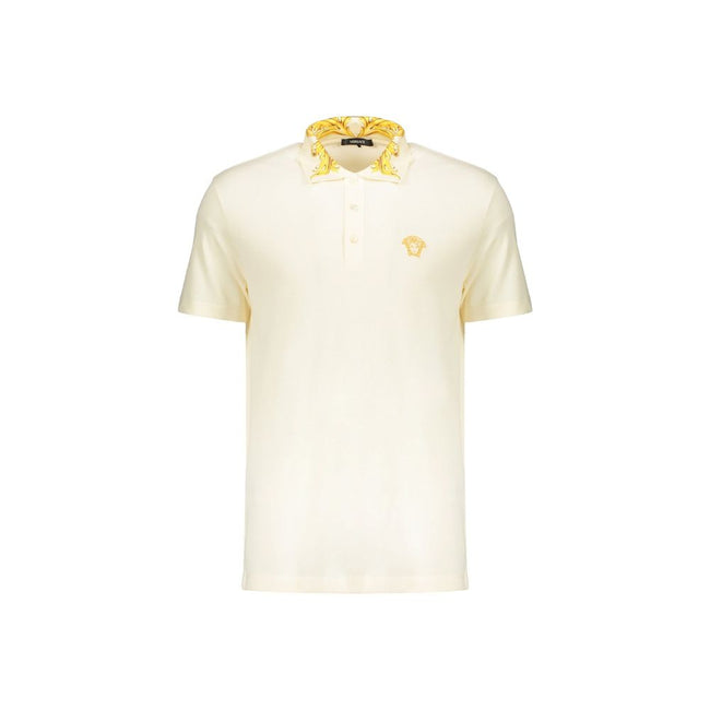 Versace Bicolor Cotton Polo Shirt