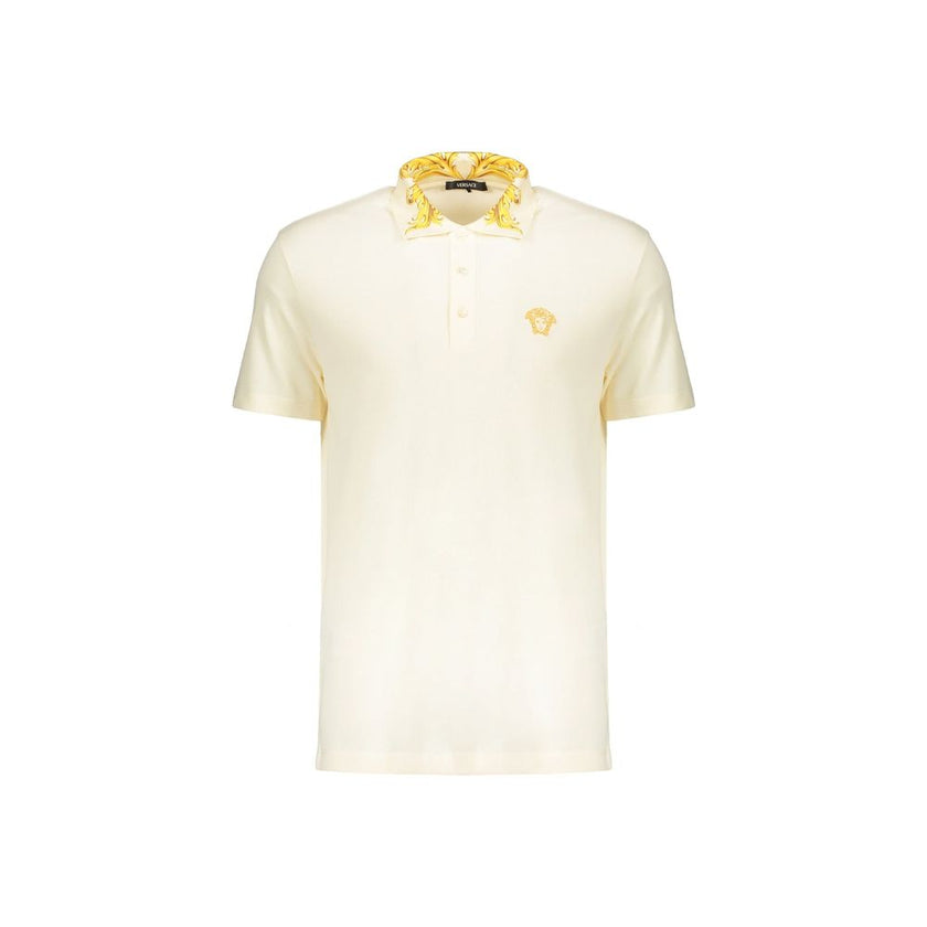 Versace Bicolor Cotton Polo Shirt