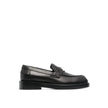 Versace Schwarze Leder Loafer zum Hineinschlüpfen