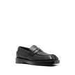 Versace Schwarze Leder Loafer zum Hineinschlüpfen