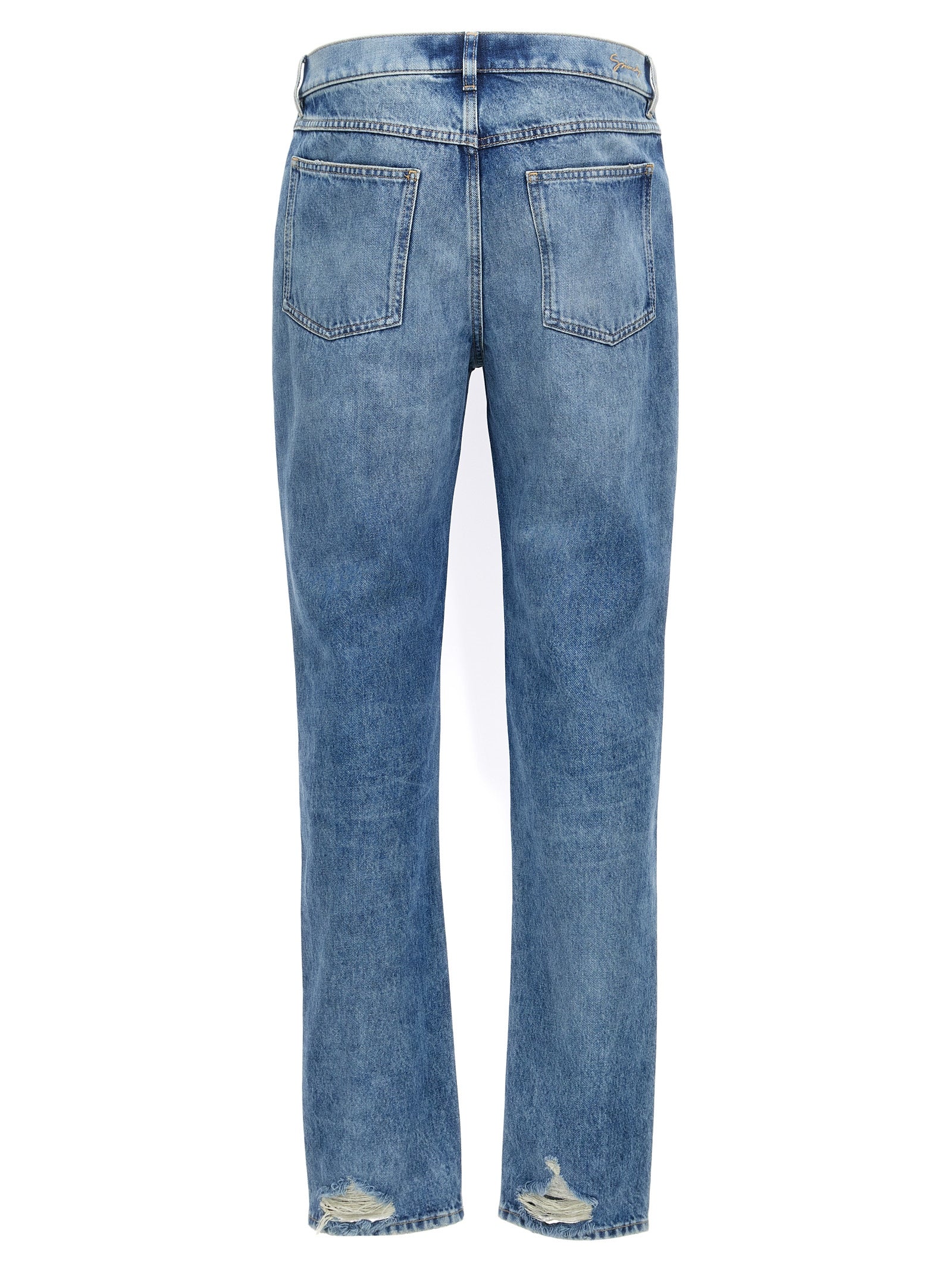 Givenchy Blaue Jeans aus Baumwolle im geraden Schnitt