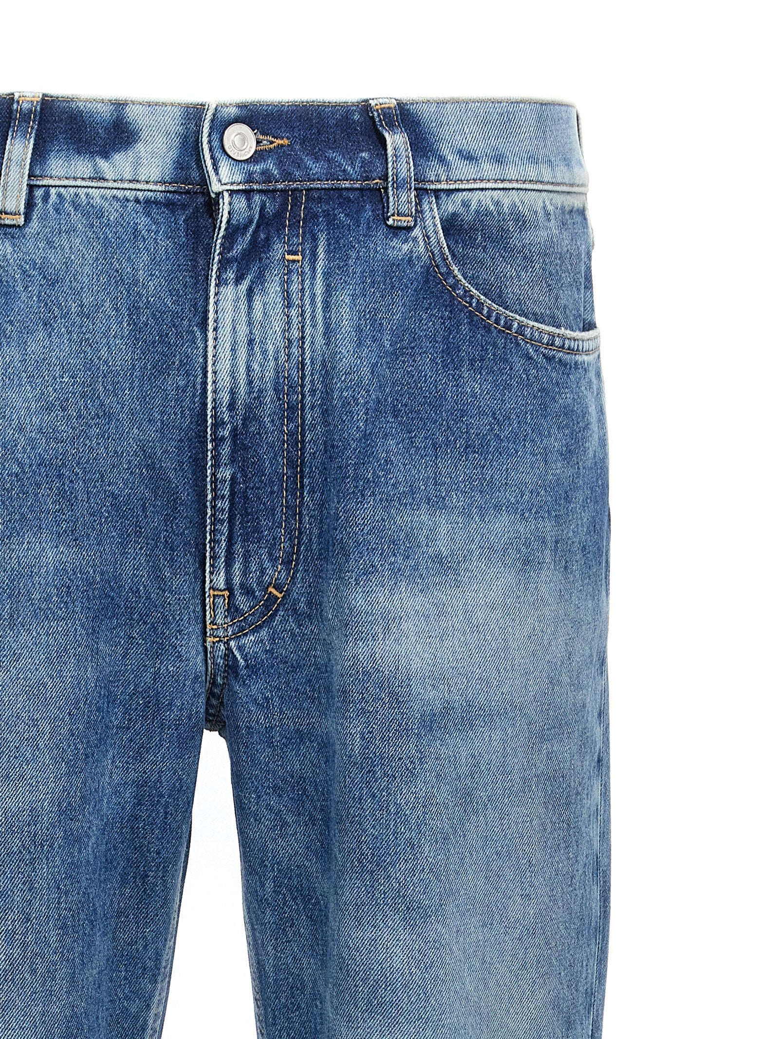 Givenchy Blaue Jeans aus Baumwolle im geraden Schnitt