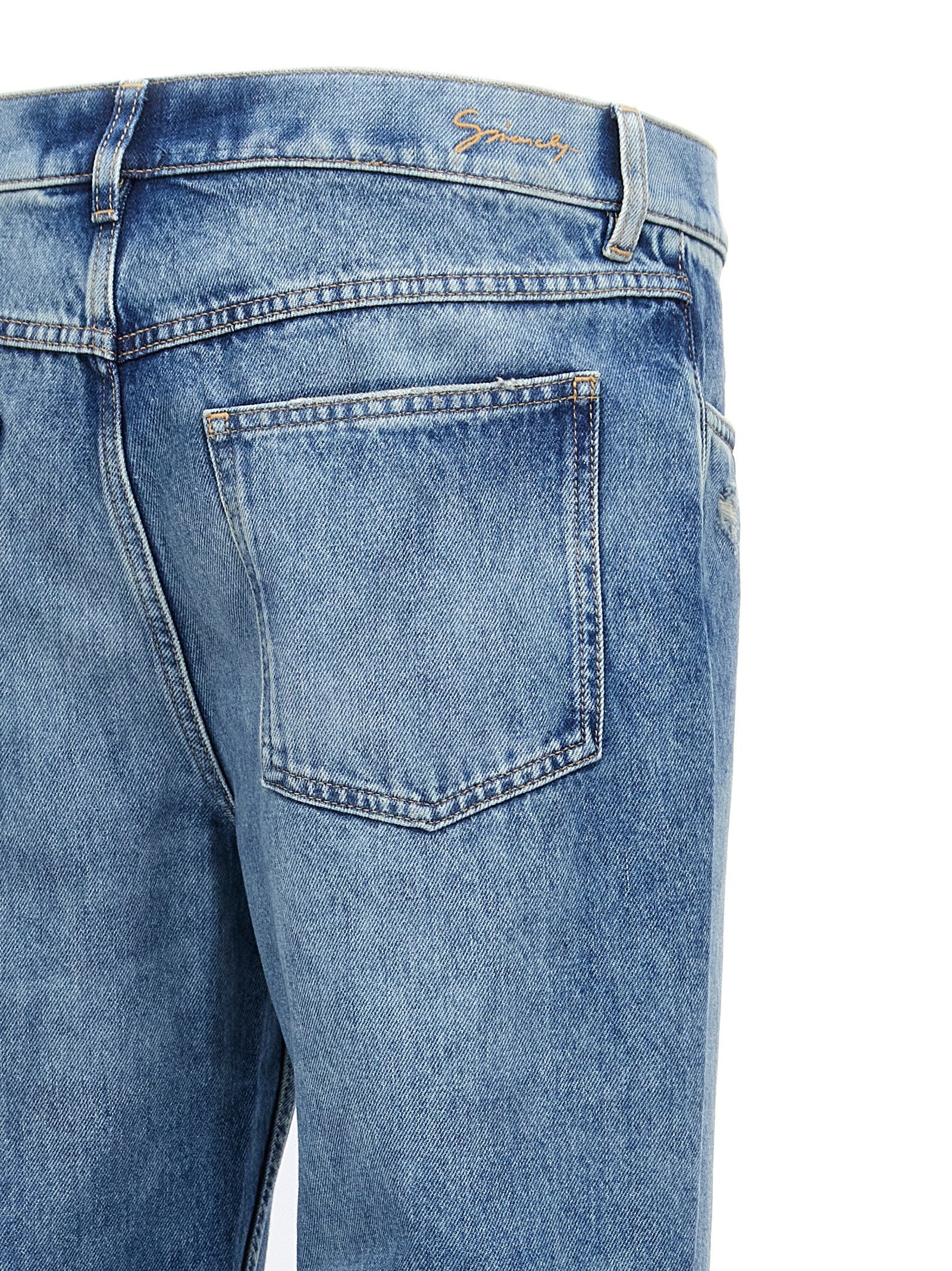 Givenchy Blaue Jeans aus Baumwolle im geraden Schnitt