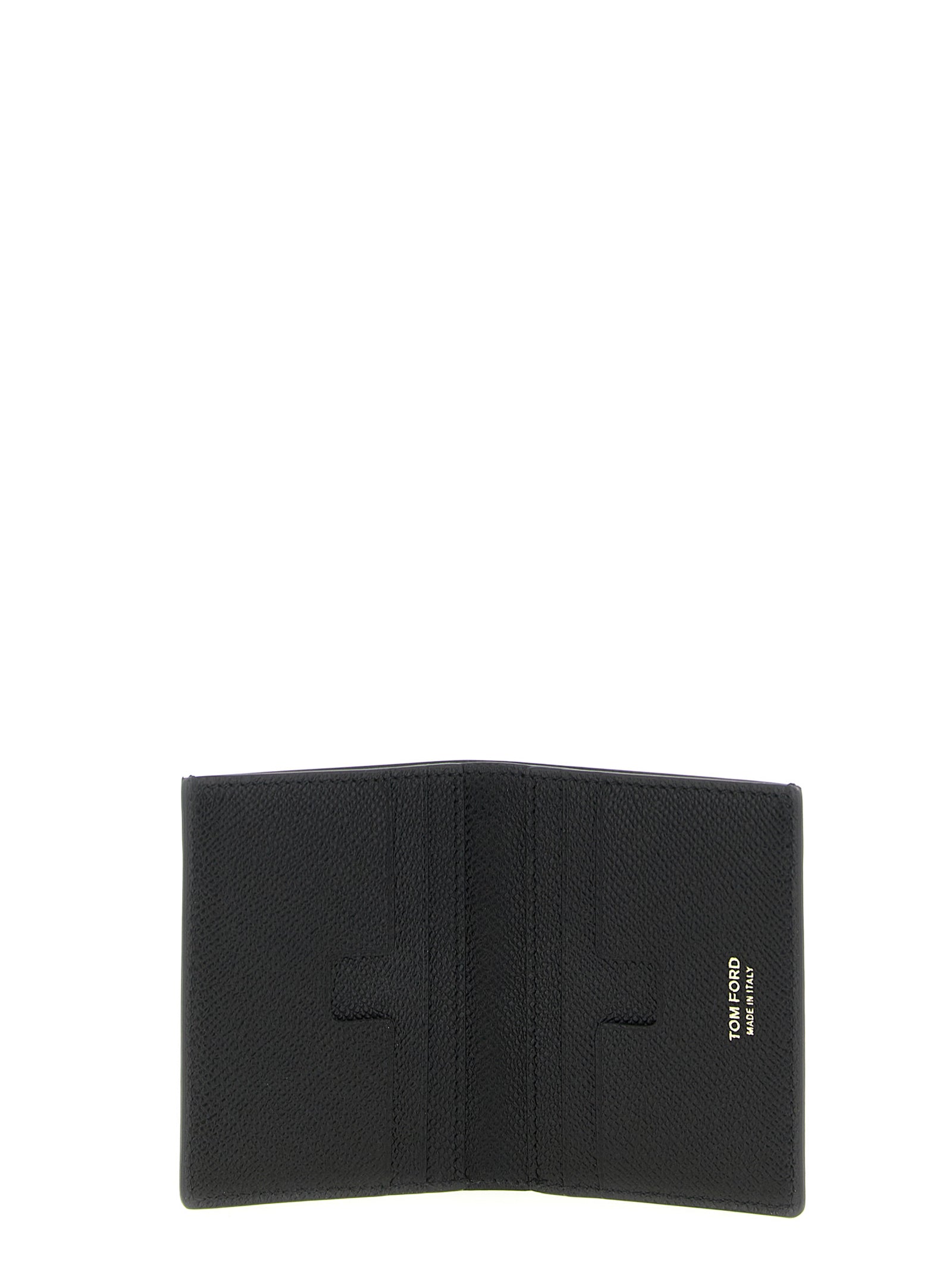 Tom Ford Schwarzer Kalbsleder-Kartenetui