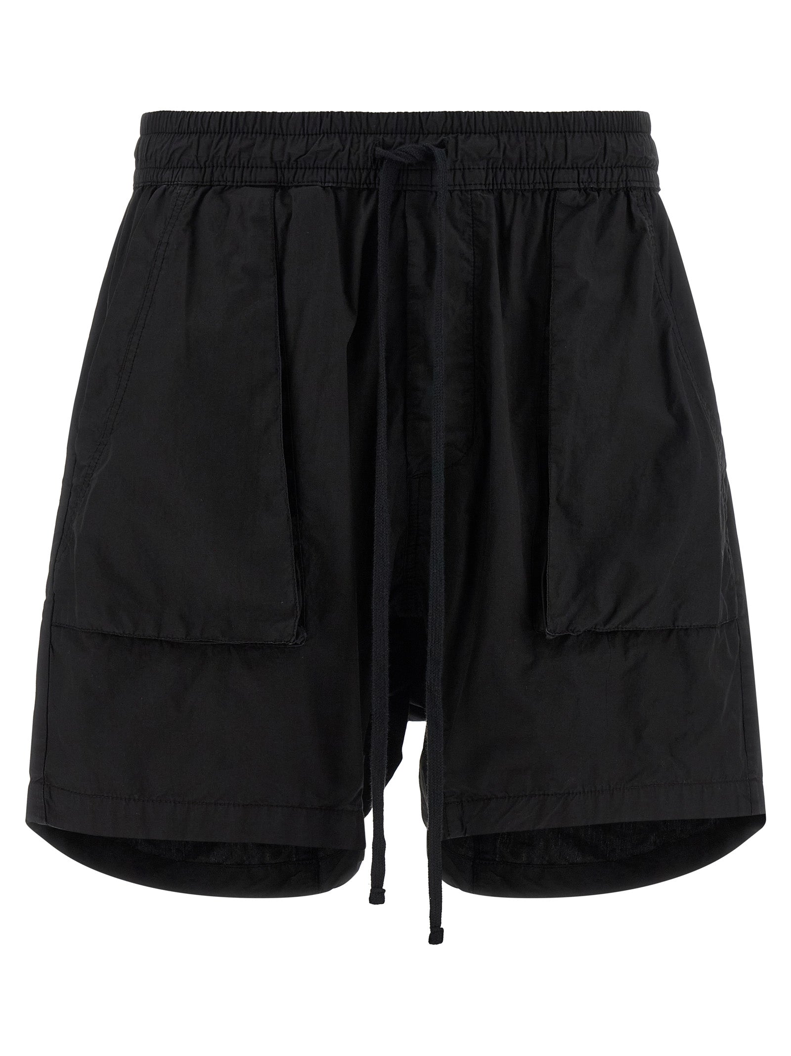 Thom Krom Schwarze Bio-Baumwoll-Bermudashorts