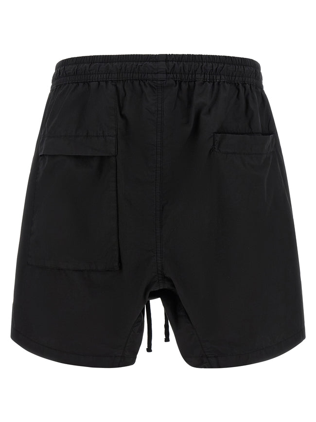 Thom Krom Schwarze Bio-Baumwoll-Bermudashorts