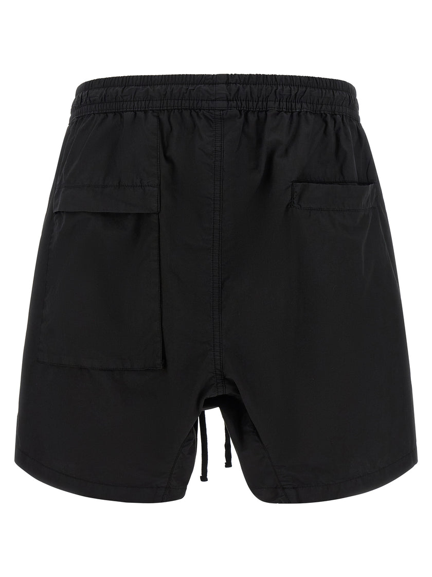 Thom Krom Schwarze Bio-Baumwoll-Bermudashorts
