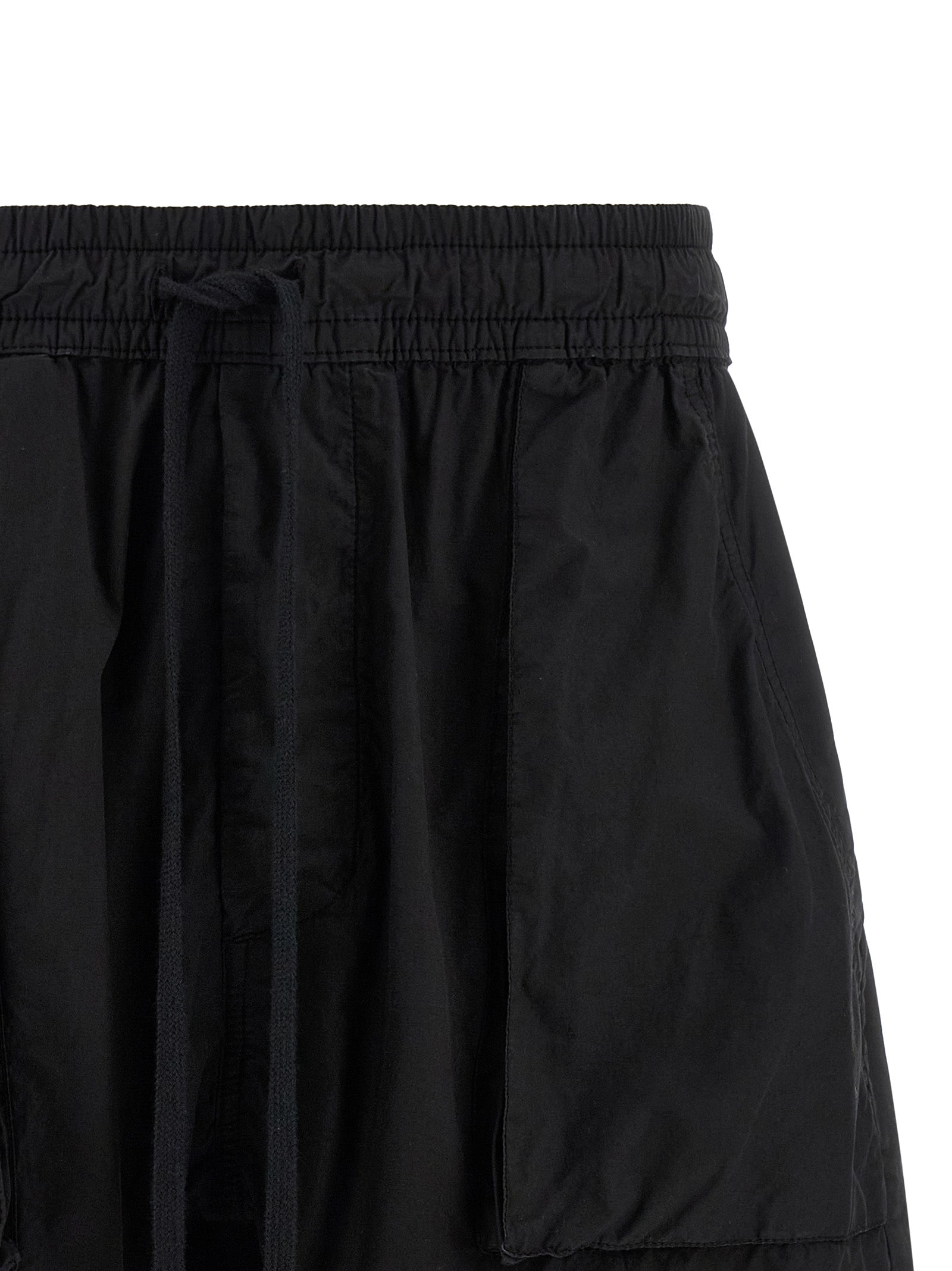 Thom Krom Schwarze Bio-Baumwoll-Bermudashorts