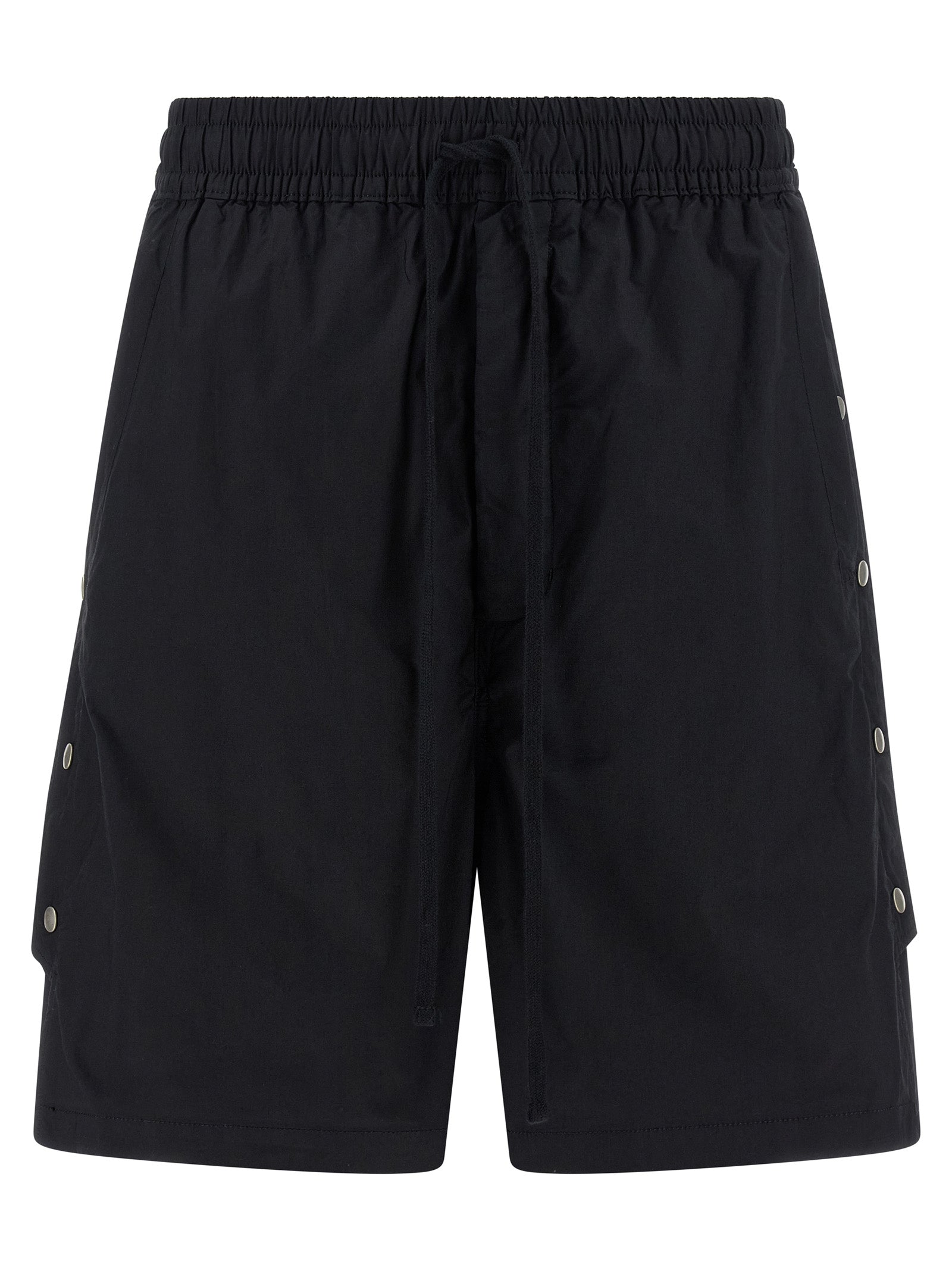 Thom Krom Schwarze Baumwoll-Bermudashorts