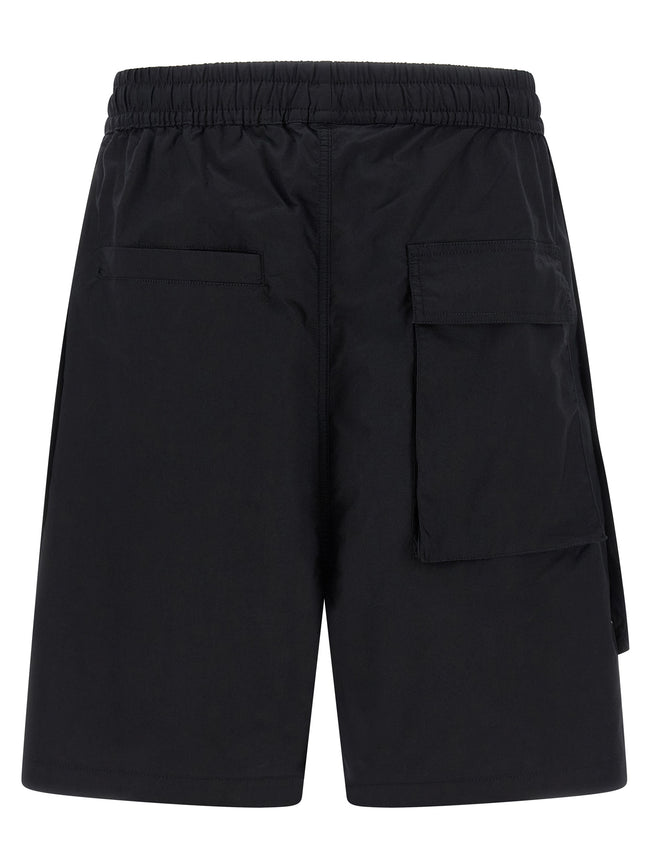 Thom Krom Schwarze Baumwoll-Bermudashorts