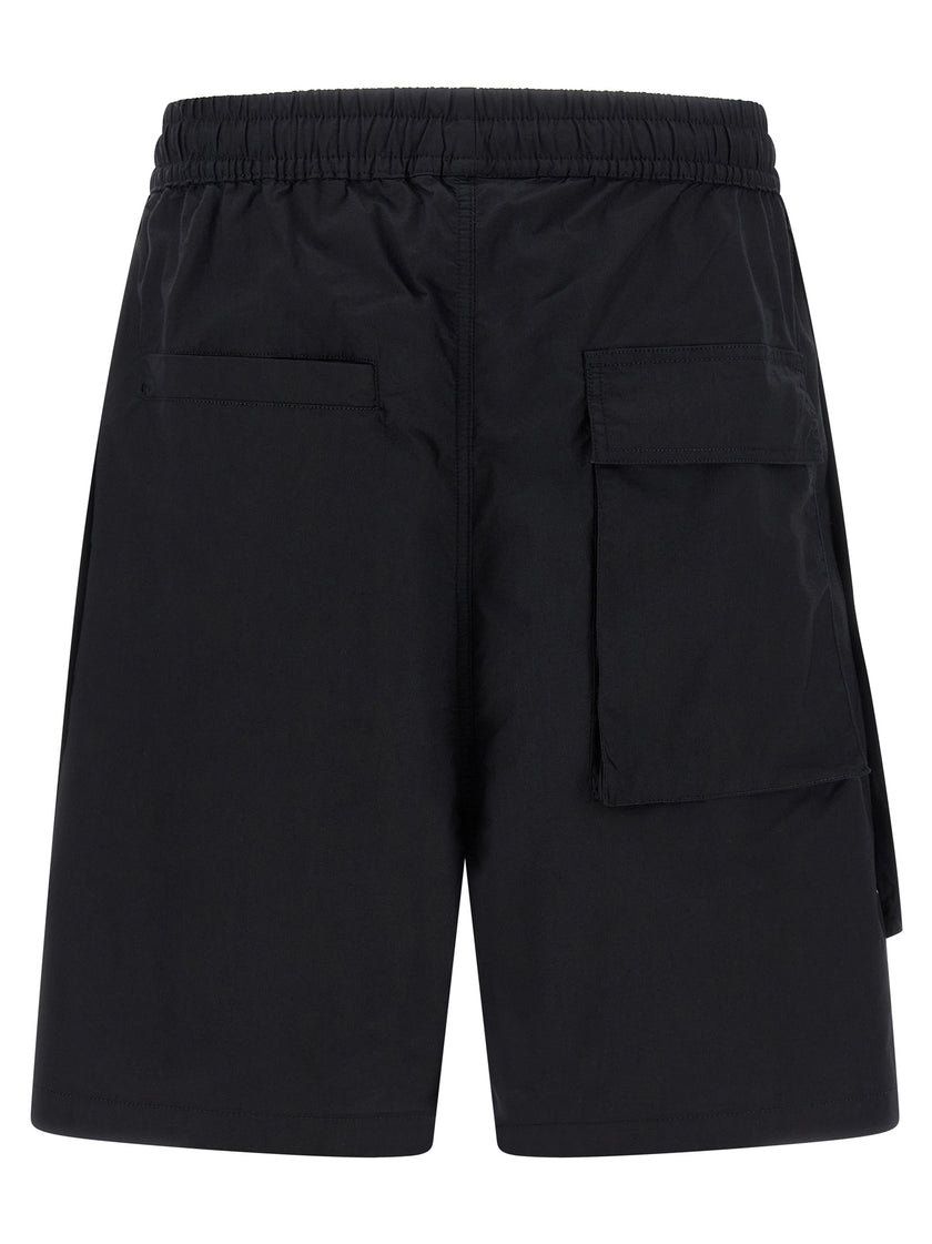 Thom Krom Schwarze Baumwoll-Bermudashorts
