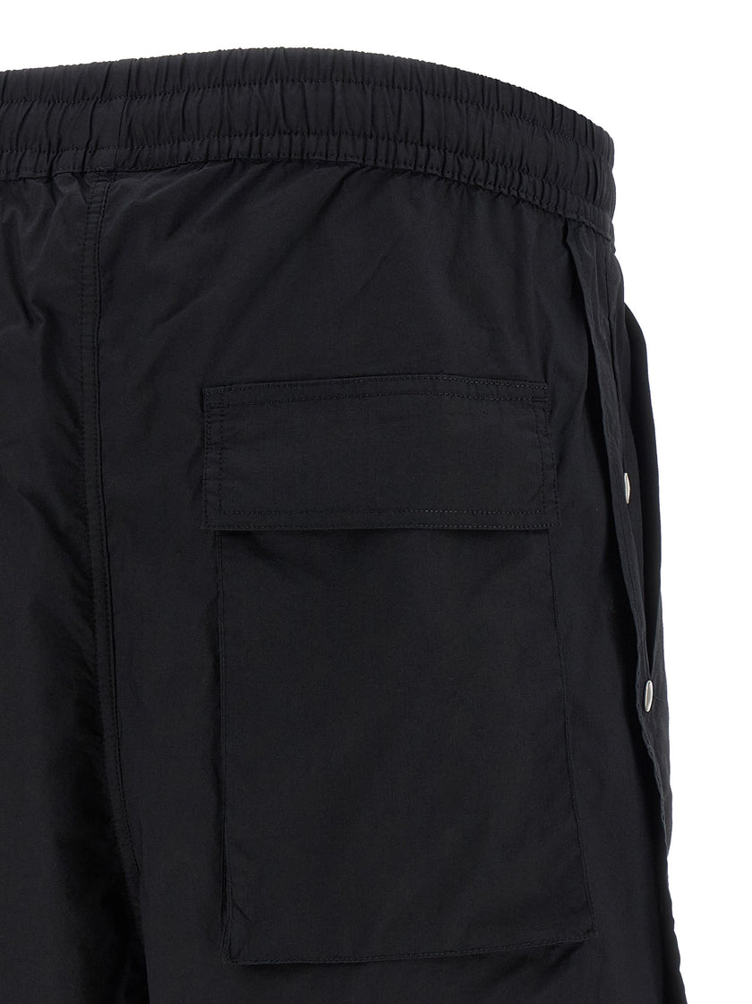 Thom Krom Schwarze Baumwoll-Bermudashorts