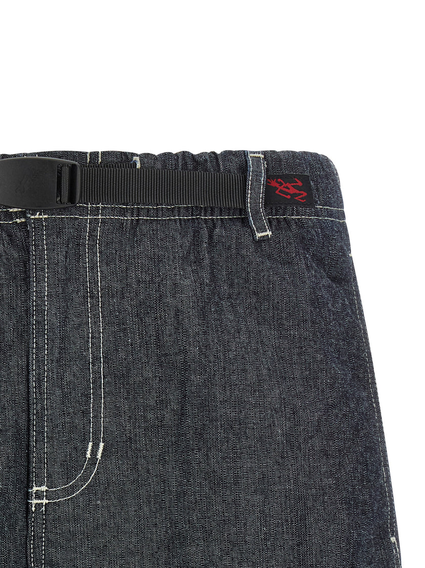 Gramicci Blaue Baumwoll-Bermudashorts
