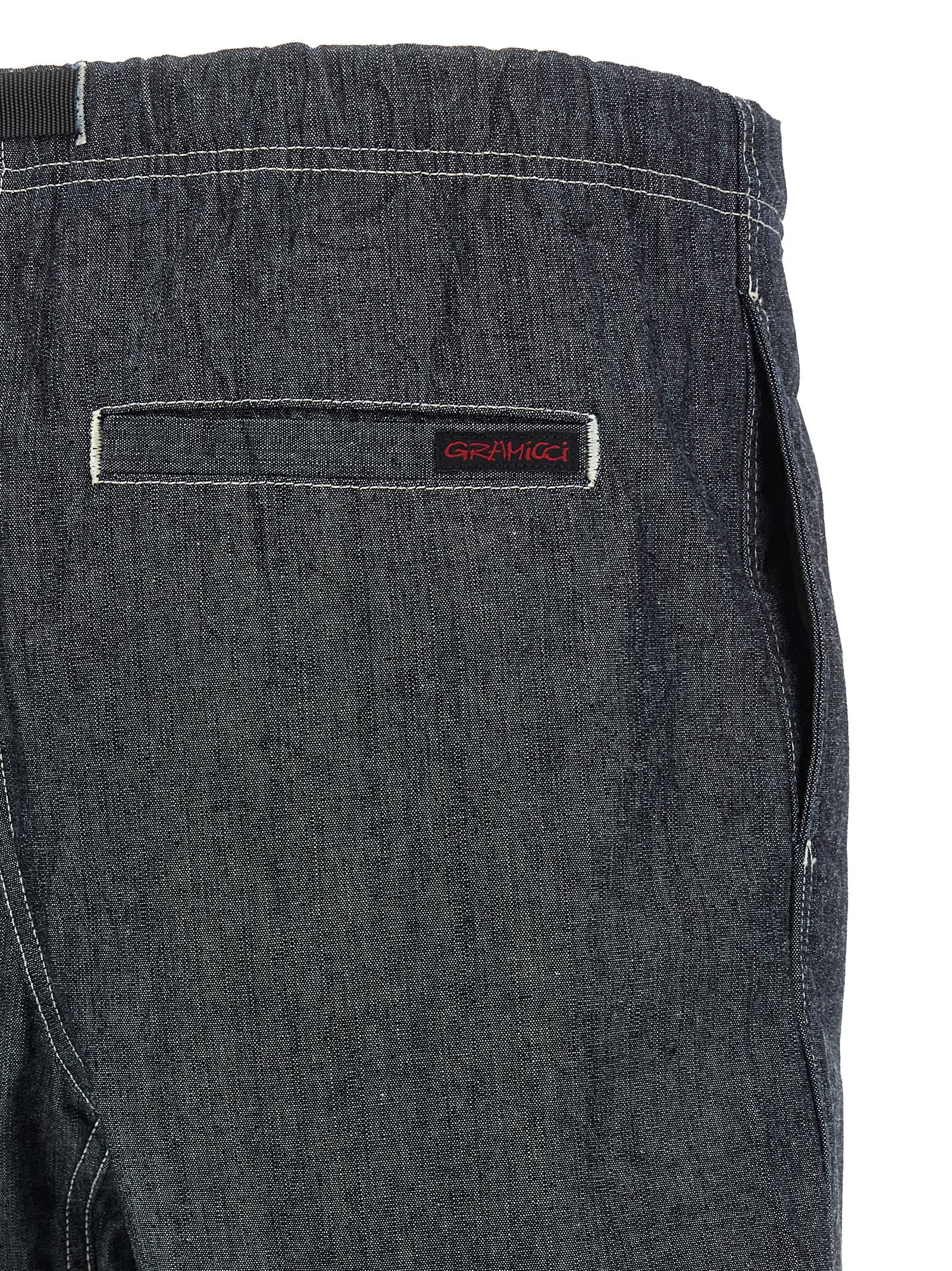 Gramicci Blaue Baumwoll-Bermudashorts