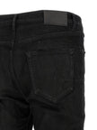PURPLE Schwarze Baumwoll-Jeans mit schmal zulaufendem Bein