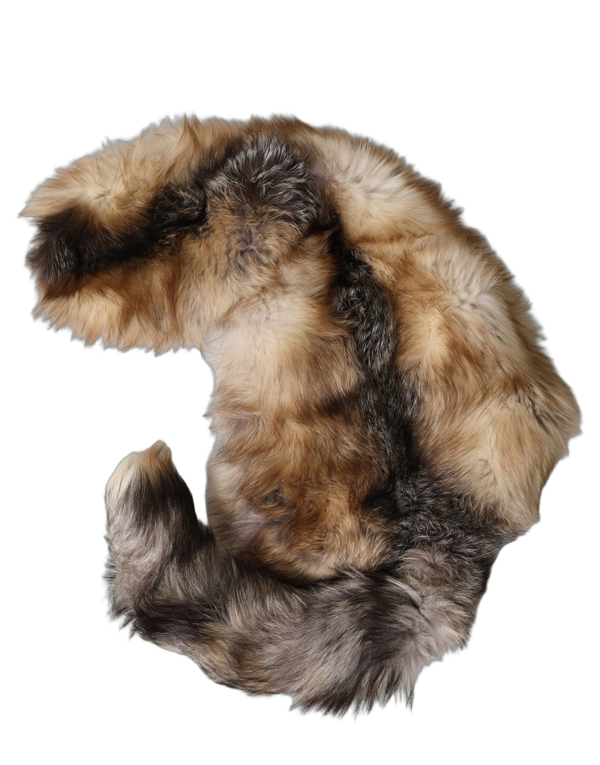 Dolce & Gabbana Brauner Frostfuchs Pelz Halswärmer Winterschal