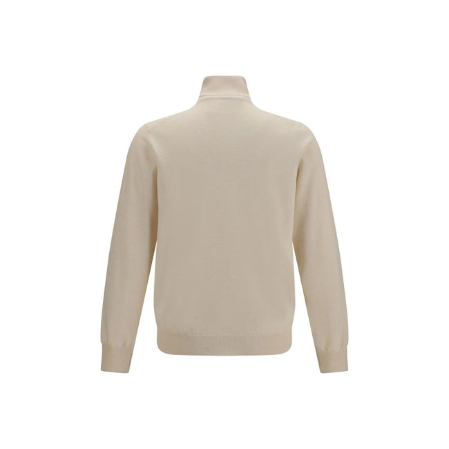 Brunello Cucinelli Beige Kaschmir-Rollkragenpullover