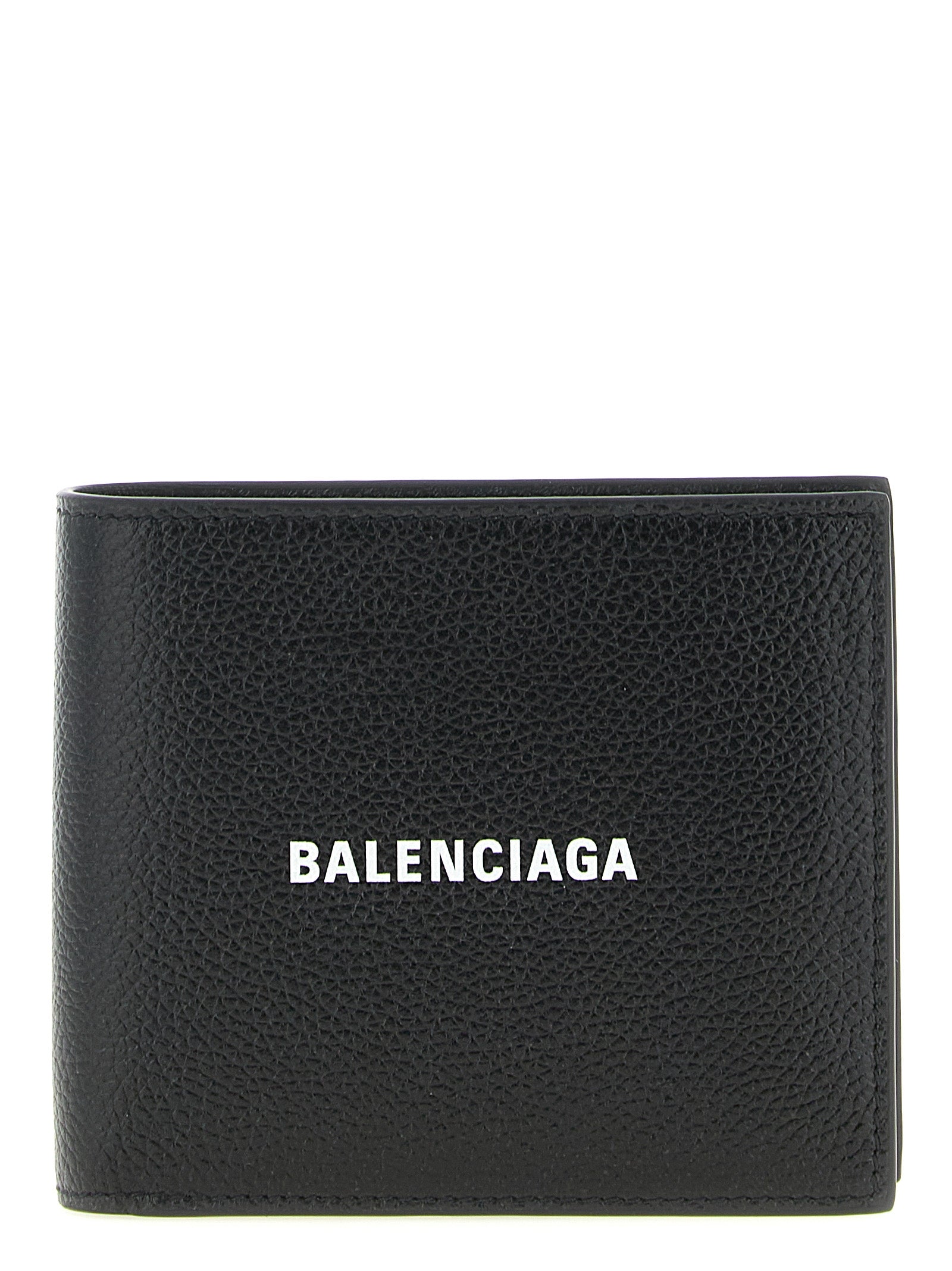 Balenciaga Schwarzes Kalbsleder Portemonnaie