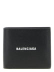 Balenciaga Schwarzes Kalbsleder Portemonnaie