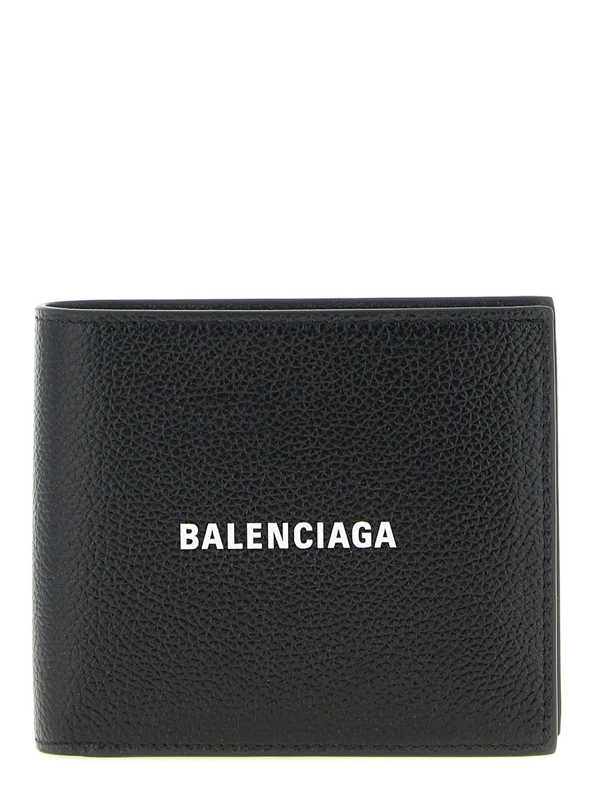 Balenciaga Schwarzes Kalbsleder Portemonnaie