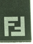 Fendi Schal aus schwarzer Schurwolle