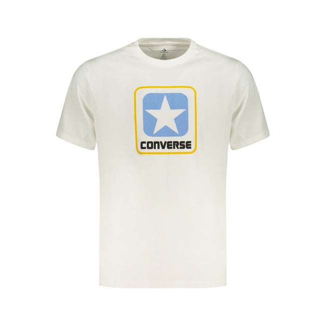 Converse Weißes Herren-T-Shirt aus Baumwolle