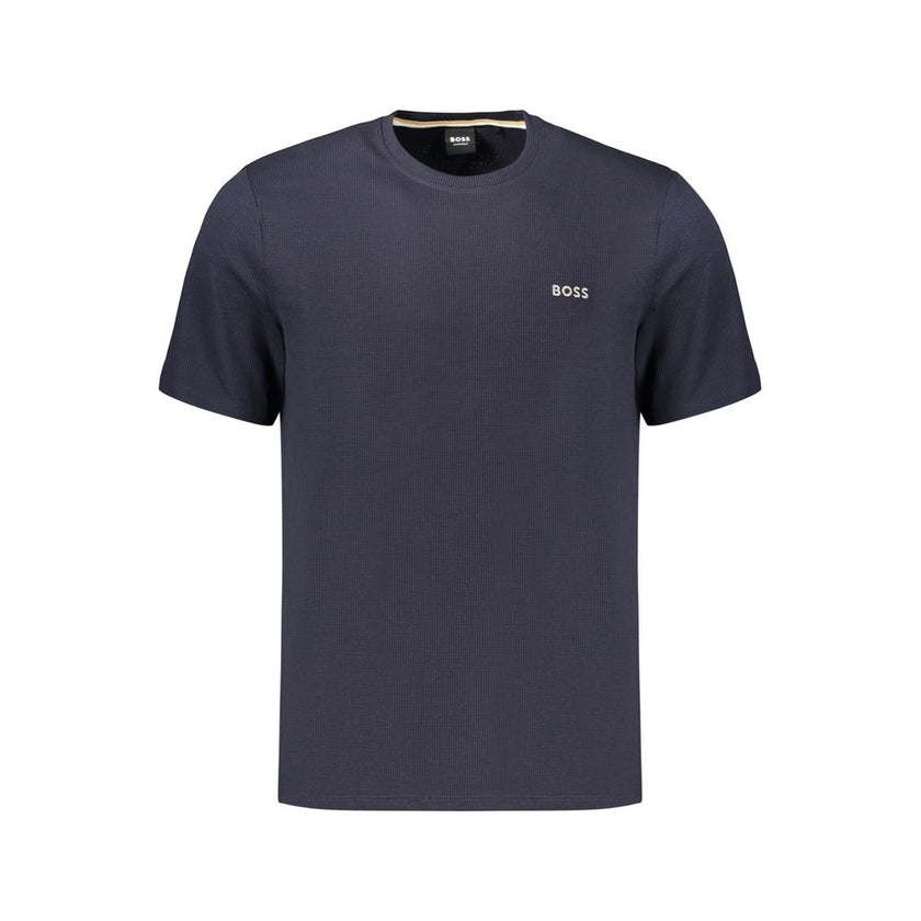 Hugo Boss Blaues Baumwoll-T-Shirt für Herren