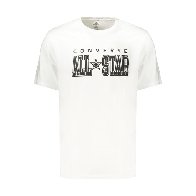 Converse Weißes Herren-T-Shirt aus Baumwolle