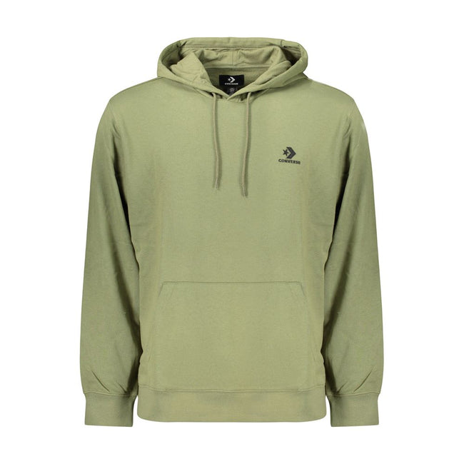 Converse Grüner Herren-Kapuzenpullover aus Baumwolle