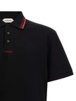 Versace Schwarzes Baumwoll-Poloshirt