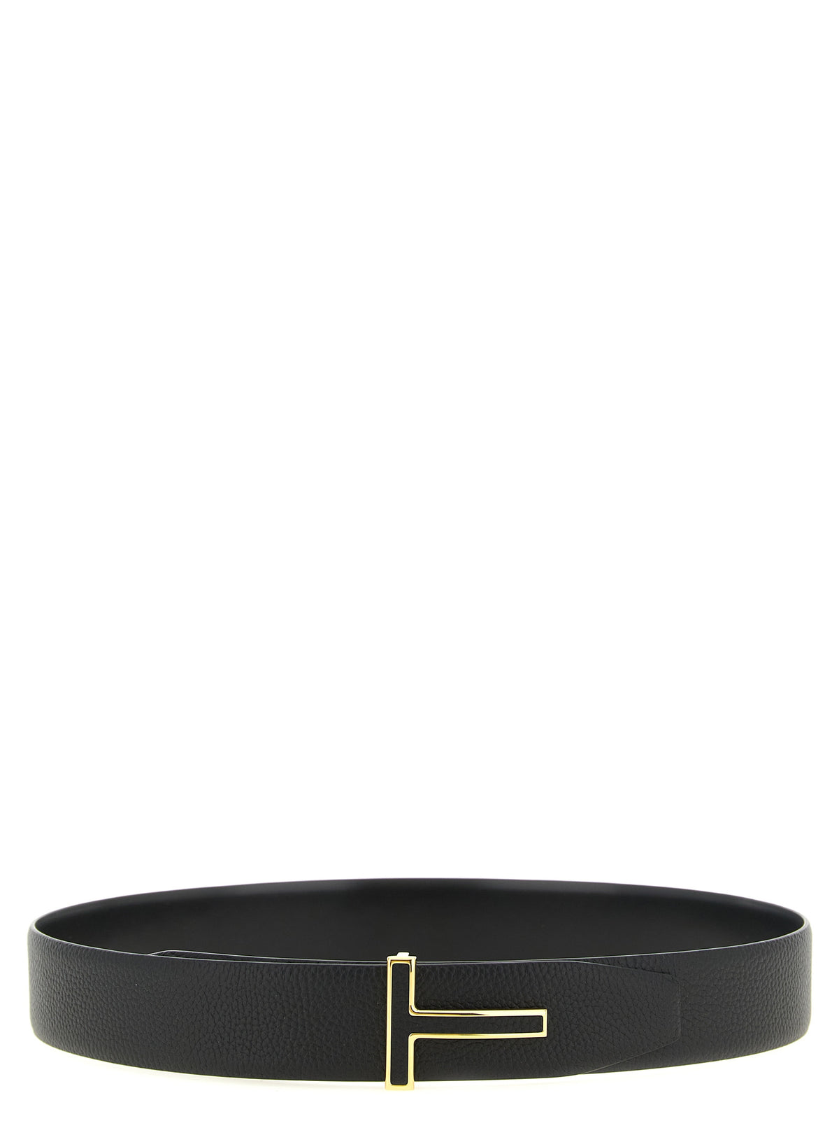 Tom Ford Schwarzer Kalbsleder Gürtel Regular