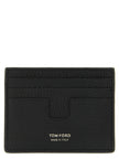 Tom Ford Schwarzer Kalbsleder-Kartenetui