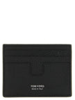 Tom Ford Schwarzer Kalbsleder-Kartenetui