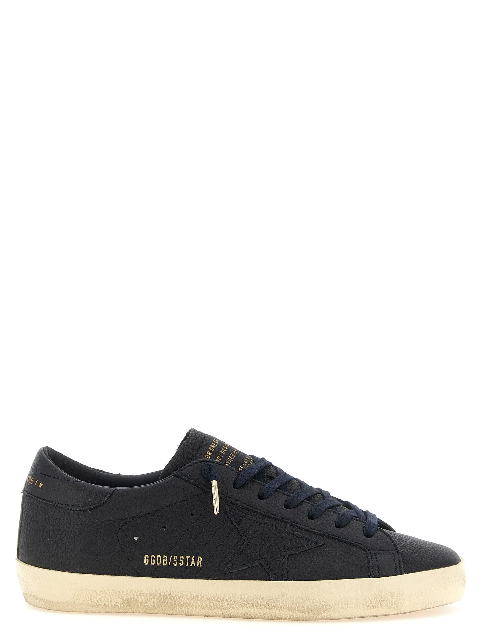 Golden Goose Blaue Sneaker aus Rindsleder