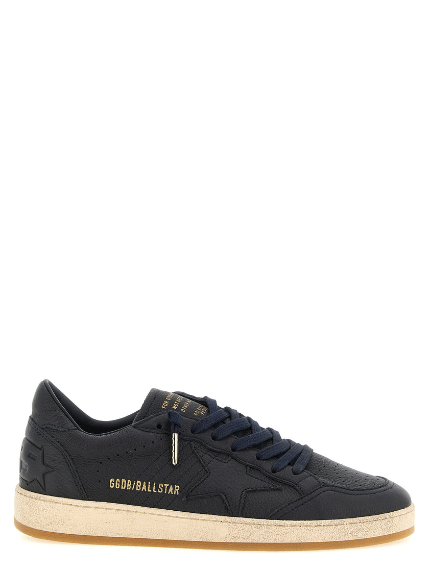 Golden Goose Blaue Sneaker aus Rindsleder