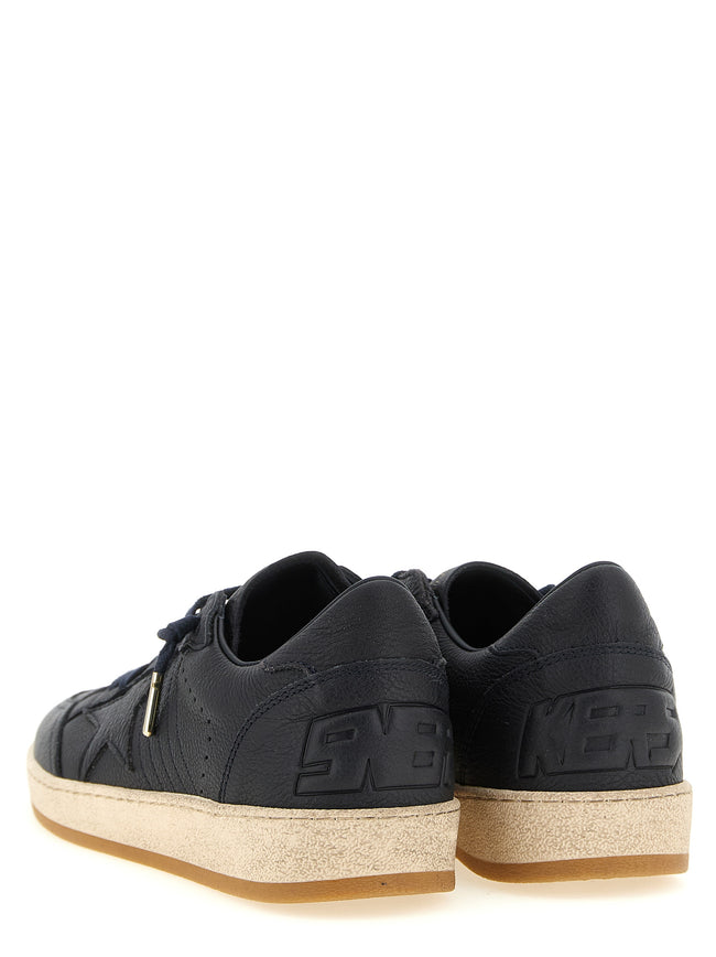 Golden Goose blaue Sneakers aus Rindsleder