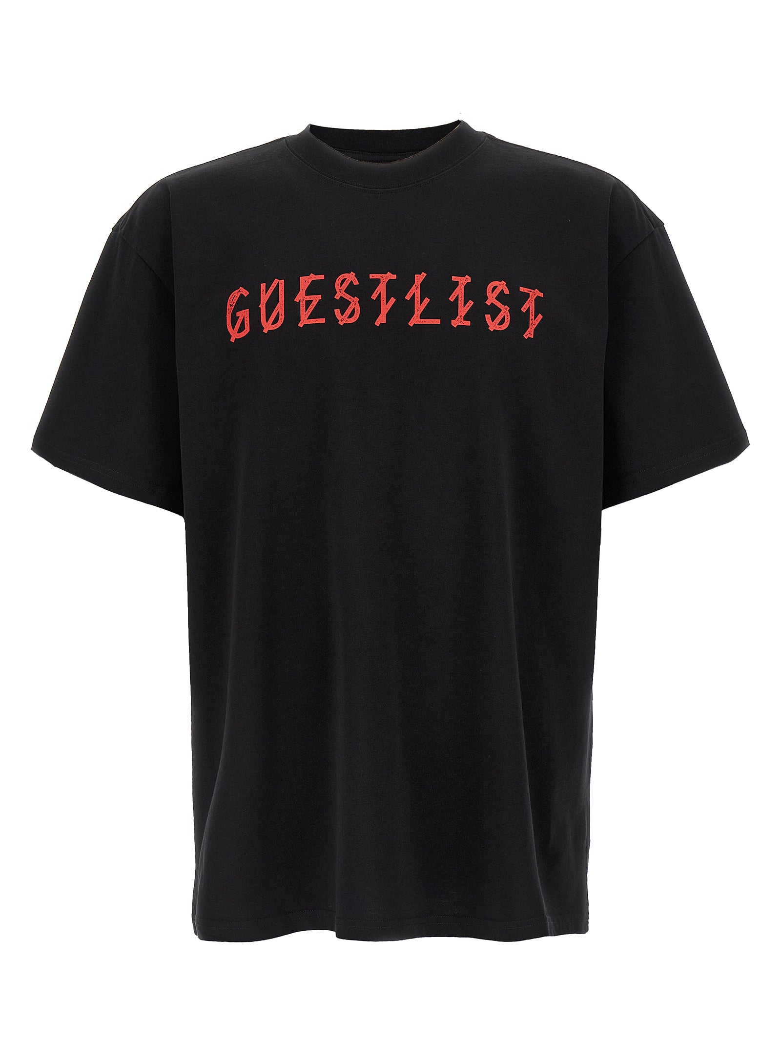 44 Label Group Schwarzes Baumwoll-T-Shirt
