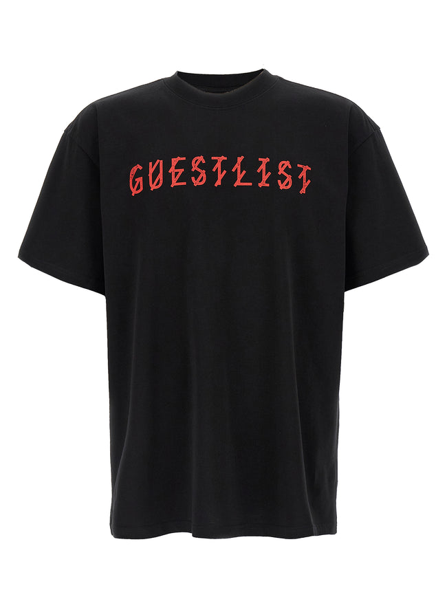 44 Label Group Schwarzes Baumwoll-T-Shirt