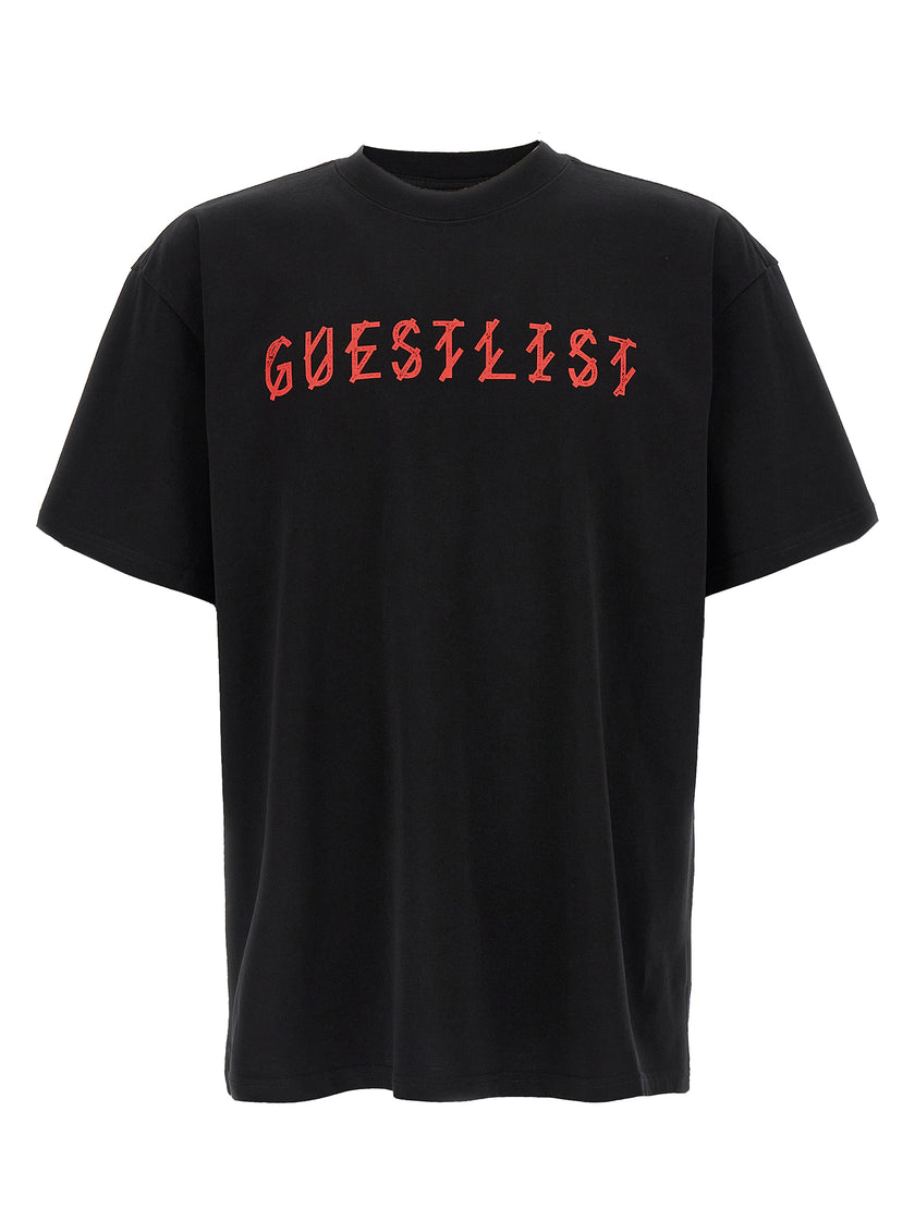 44 Label Group Schwarzes Baumwoll-T-Shirt