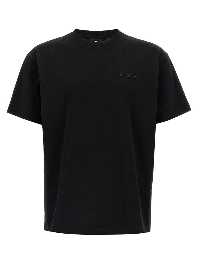 Mackage Schwarzes Baumwoll-T-Shirt