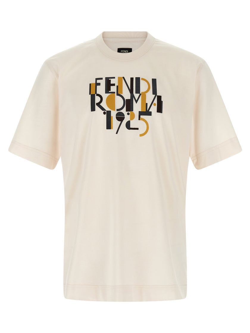Fendi Weißes Baumwoll-T-Shirt
