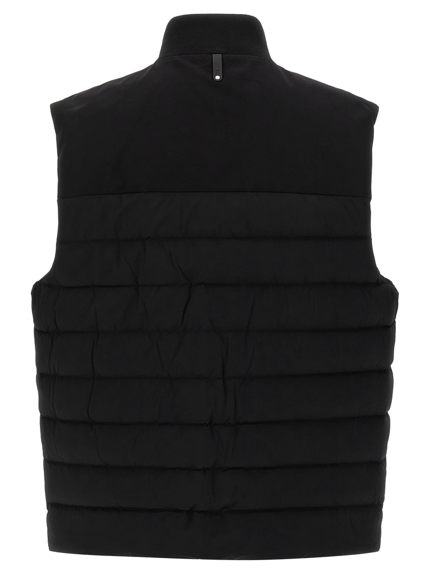 Mackage Schwarze ärmellose Nylon-Jacke