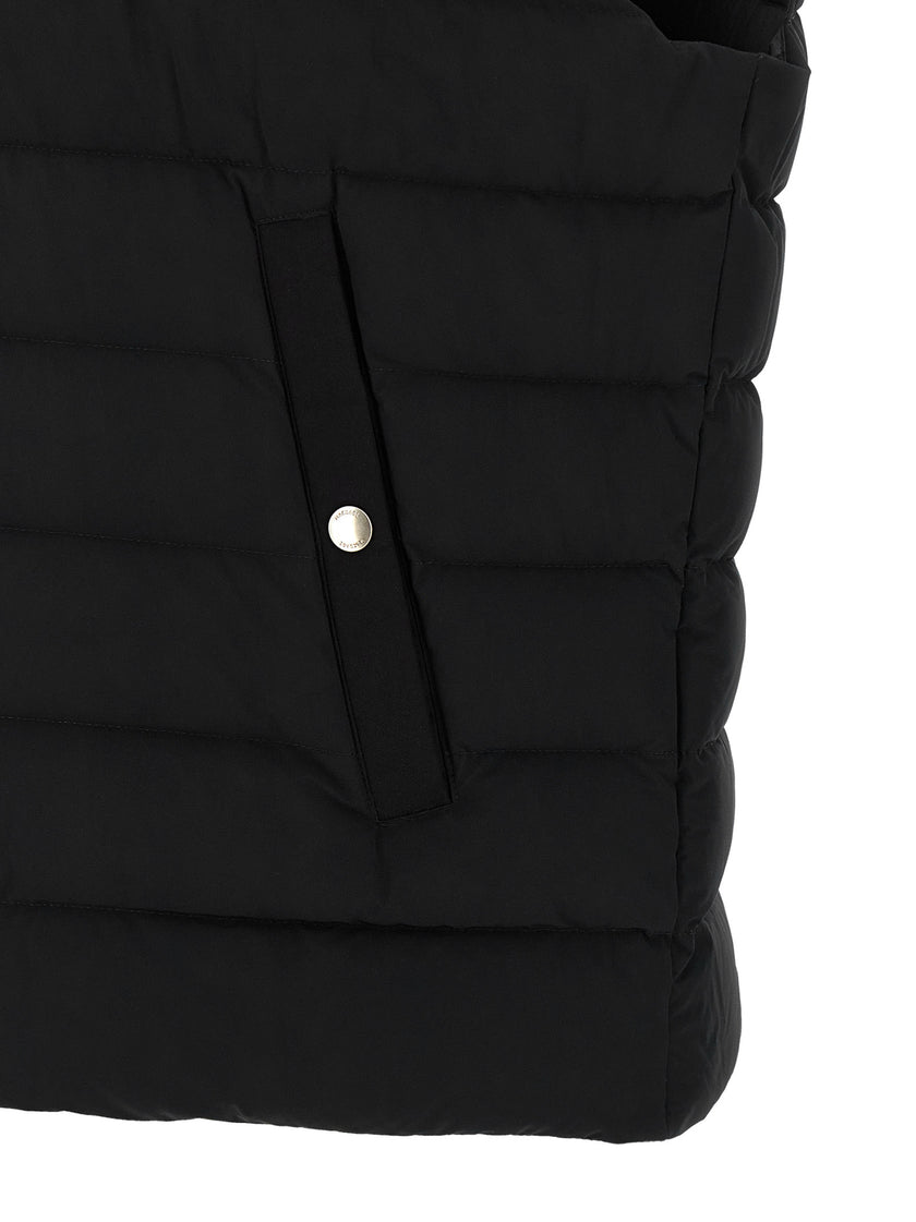 Mackage Schwarze ärmellose Nylon-Jacke