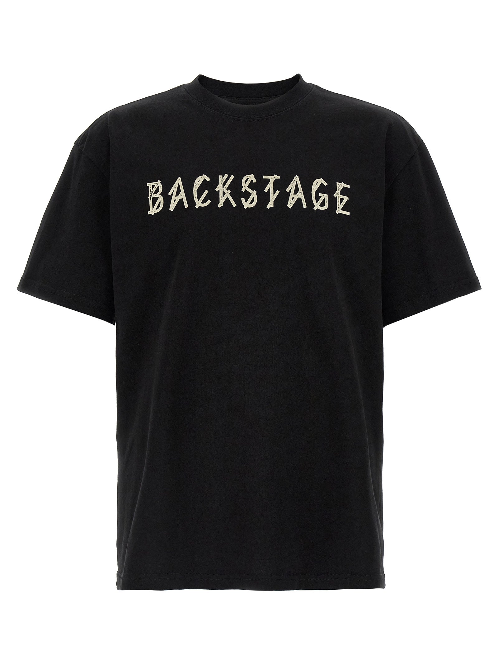 44 Label Group Schwarzes Baumwoll-T-Shirt