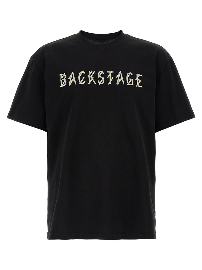 44 Label Group Schwarzes Baumwoll-T-Shirt